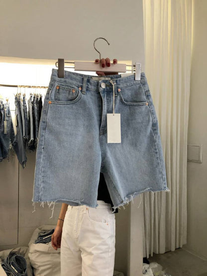 Loose Casual Women's Five-Point Denim Shorts
